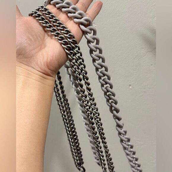 Gray Handmade Genuine Mongolian Lamb Fur Kisslock Clutch/Shoulder Bag/Crossbody - Picture 14 of 16